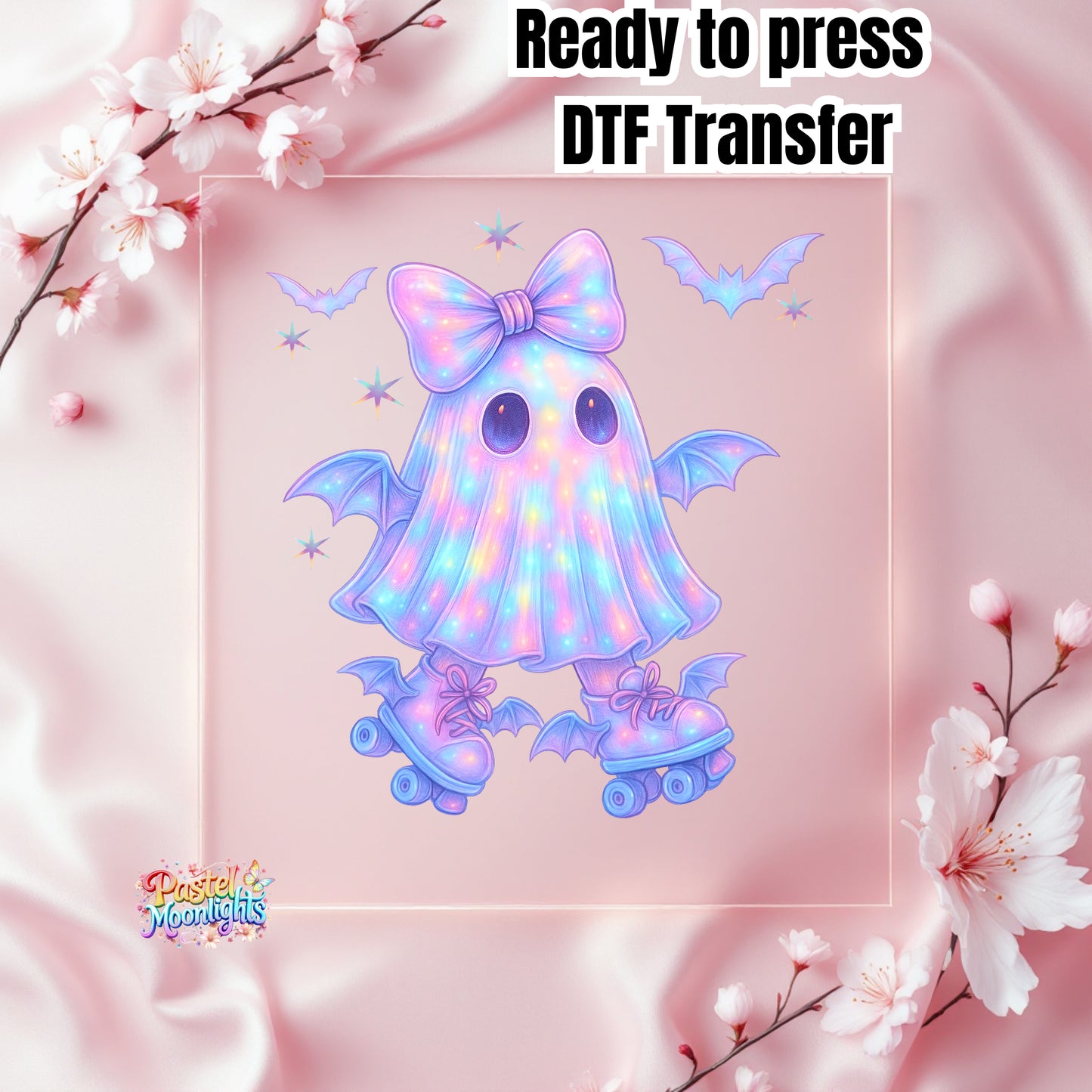 Ghost Skating DTF Print Ready to Press