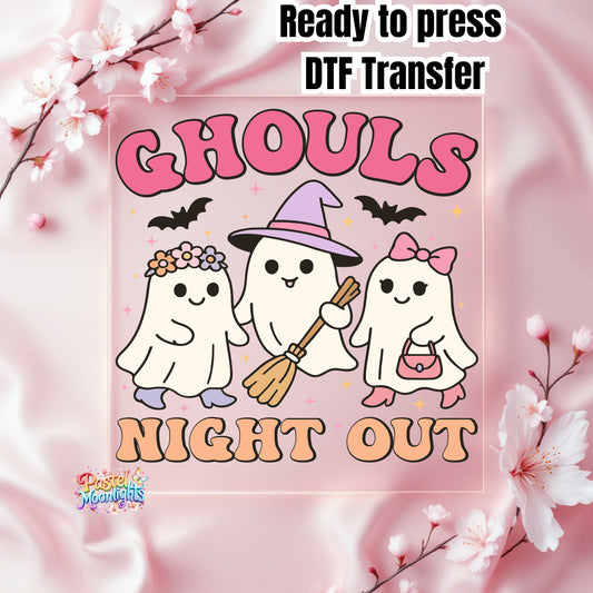 Ghouls Night Out DTF Print Ready to Press
