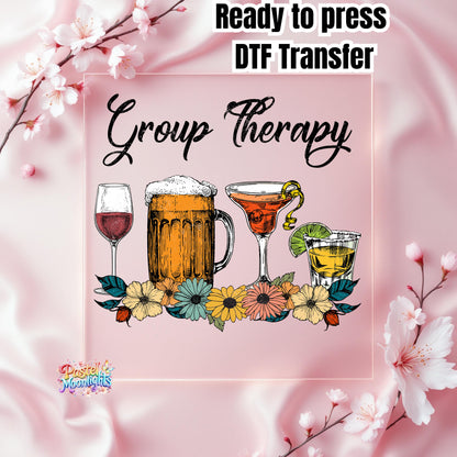 Group Therapy Sublimation DTF Print Ready to Press