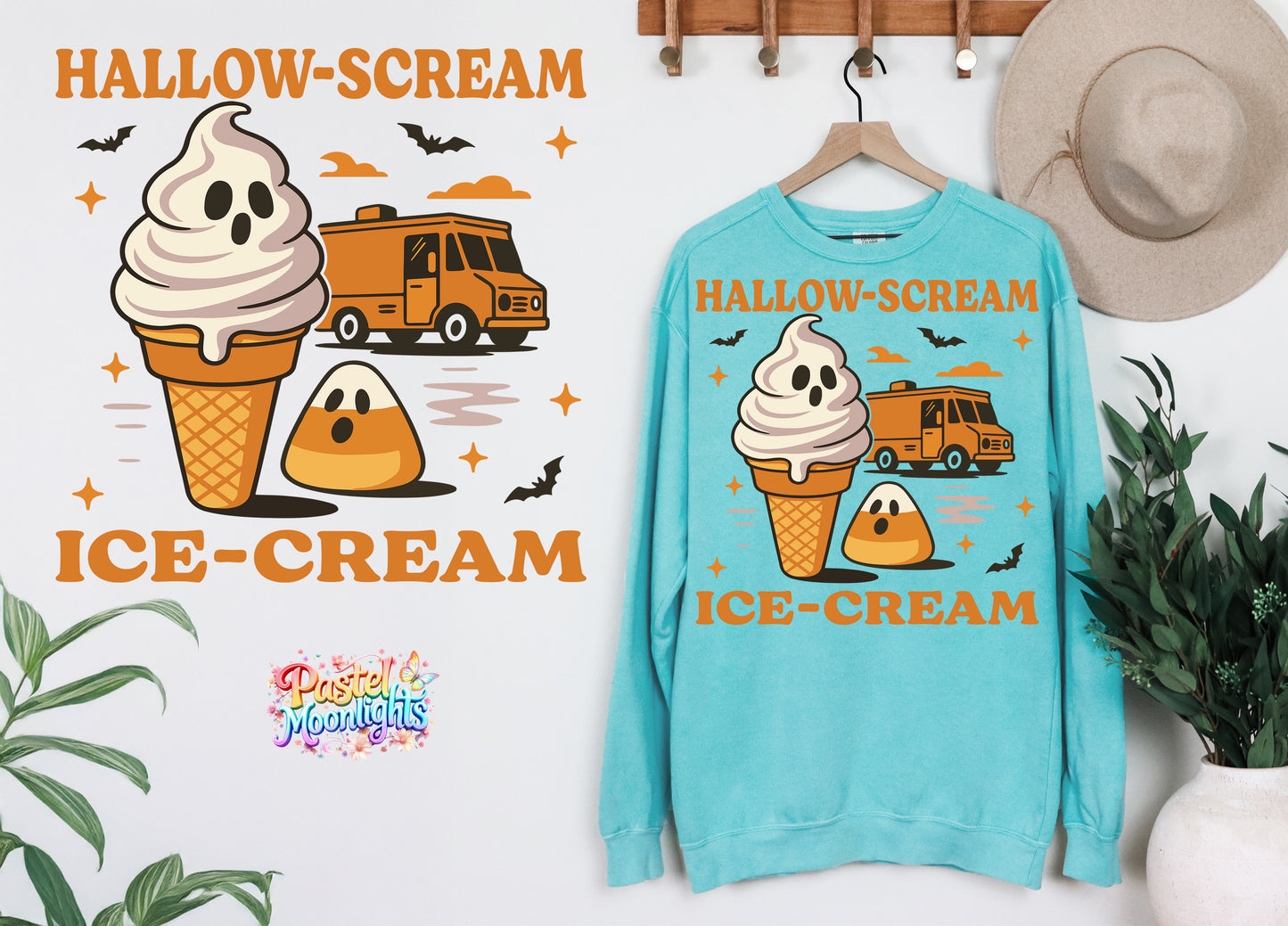 Hallow-Scream Ice-Cream DTF Print Ready to Press