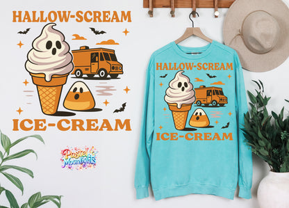 Hallow-Scream Ice-Cream DTF Print Ready to Press