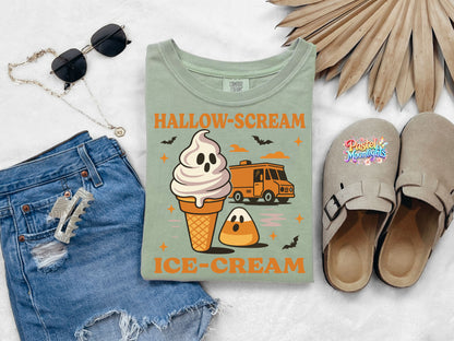 Hallow-Scream Ice-Cream DTF Print Ready to Press