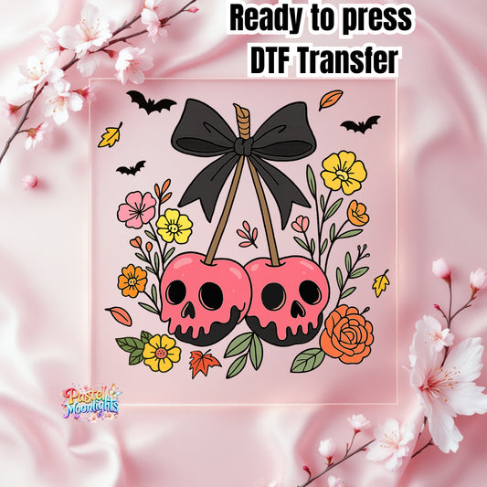 Halloween Cherries DTF Print Ready to Press