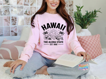 Hawaii The Aloha State DTF Print Ready to Press