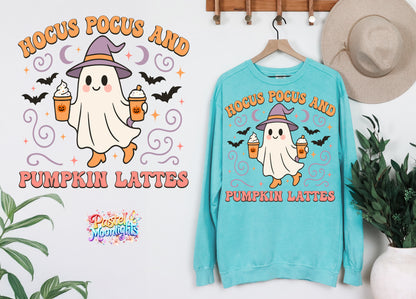 Hocus Pocus and Pumpkin Lattes DTF Print Ready to Press