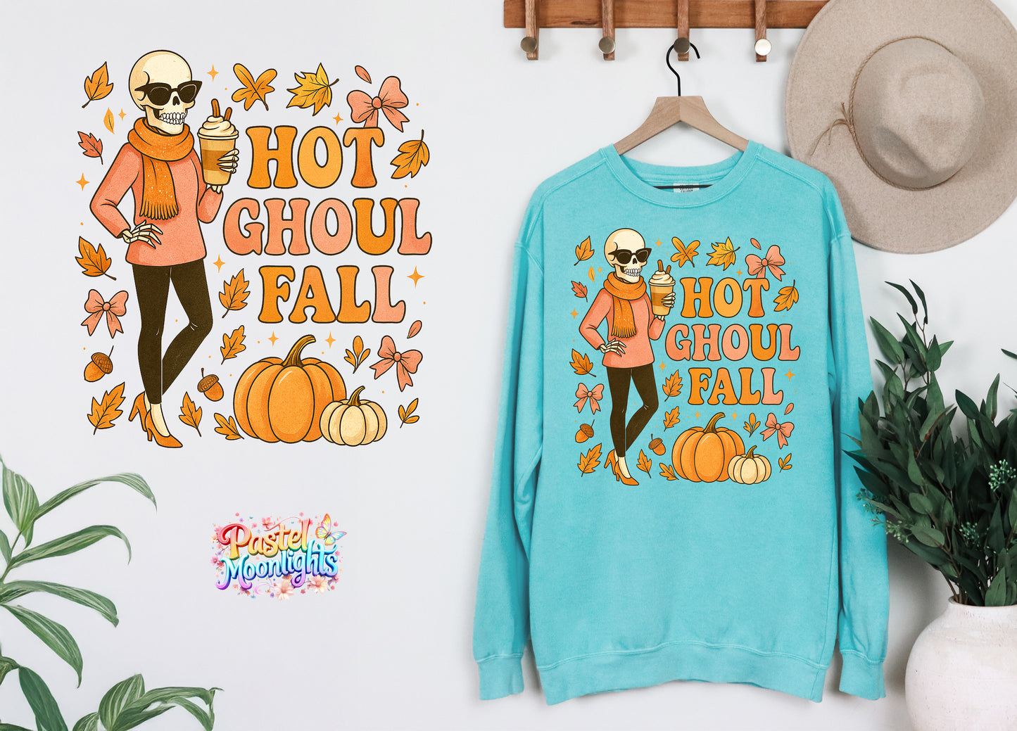 Hot Ghoul Fall DTF Print Ready to Press