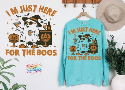 I'm just here for the boos 1 DTF Print Ready to Press