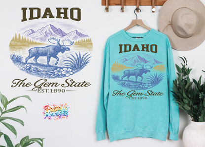 Idaho  The Gem State  DTF Print Ready to Press