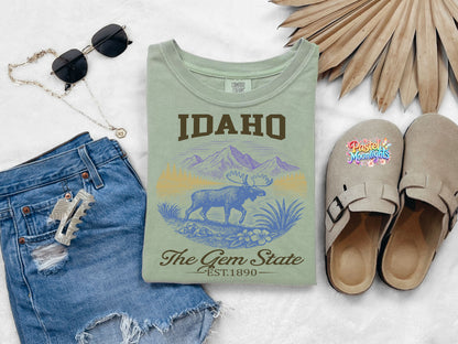 Idaho  The Gem State  DTF Print Ready to Press