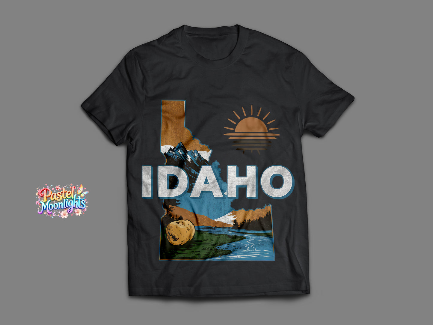 Idaho  The Gem State  DTF Print Ready to Press