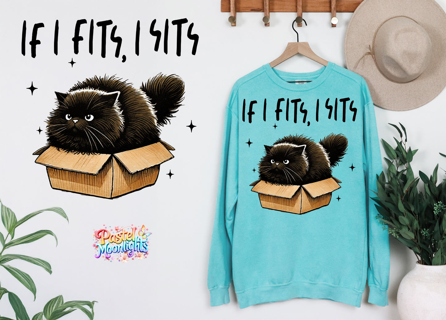 If I fits I sits DTF Print Ready to Press