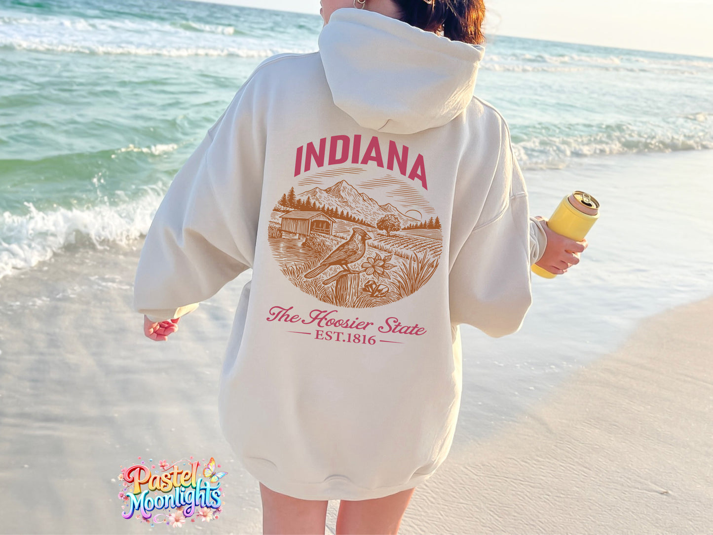 Indiana  The Hoosier State DTF Print Ready to Press