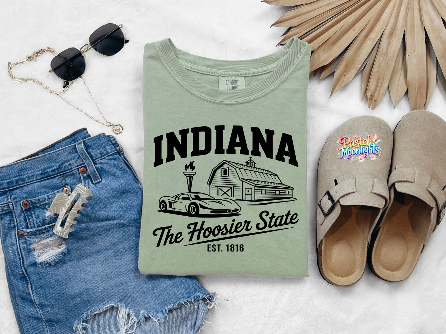 Indiana  The Hoosier State DTF Print Ready to Press