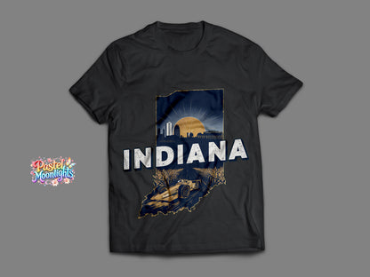 Indiana  The Hoosier State DTF Print Ready to Press