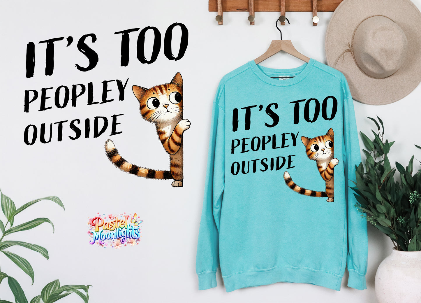 It's too peopley outside DTF Print Ready to Press