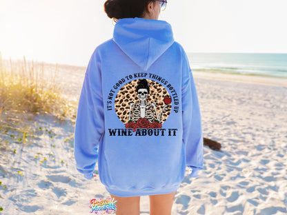 It's Not Good To Keep Skeleton Wine DTF Print Ready to Press