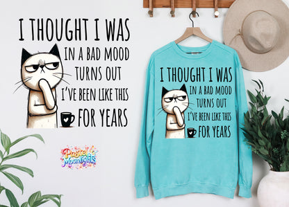 I thought I was in a bad mood DTF Print Ready to Press
