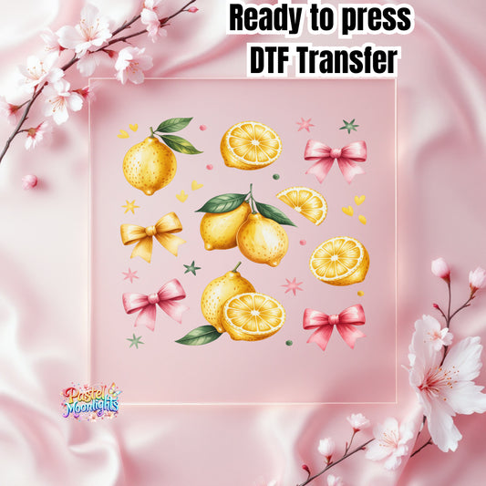 Lemon Design 25 DTF Print Ready to Press