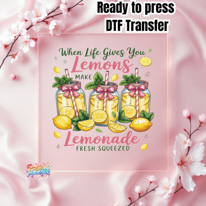 Lemon Design 2 DTF Print Ready to Press