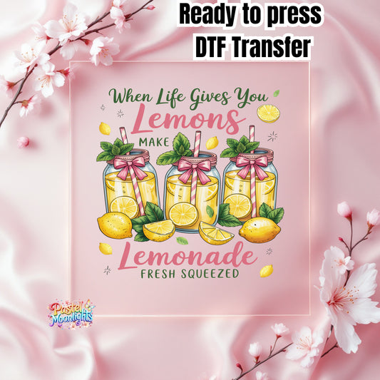 Lemon Design 2 DTF Print Ready to Press
