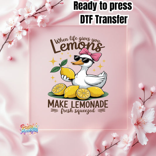 Lemon Design 5 DTF Print Ready to Press