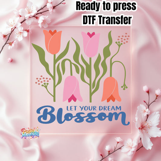 Let You Dream  DTF Print Ready to Press