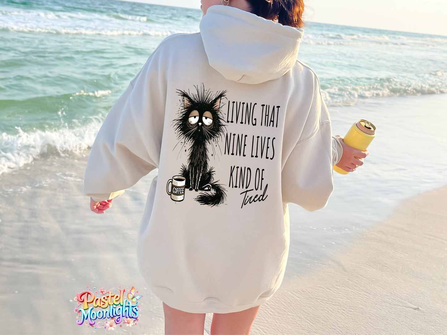 Living that nine lives kind of tired DTF Print Ready to Press