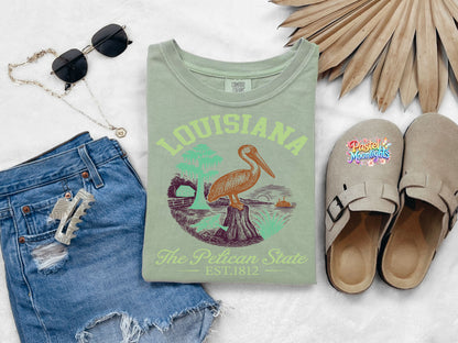 Louisiana The Pelican State DTF Print Ready to Press