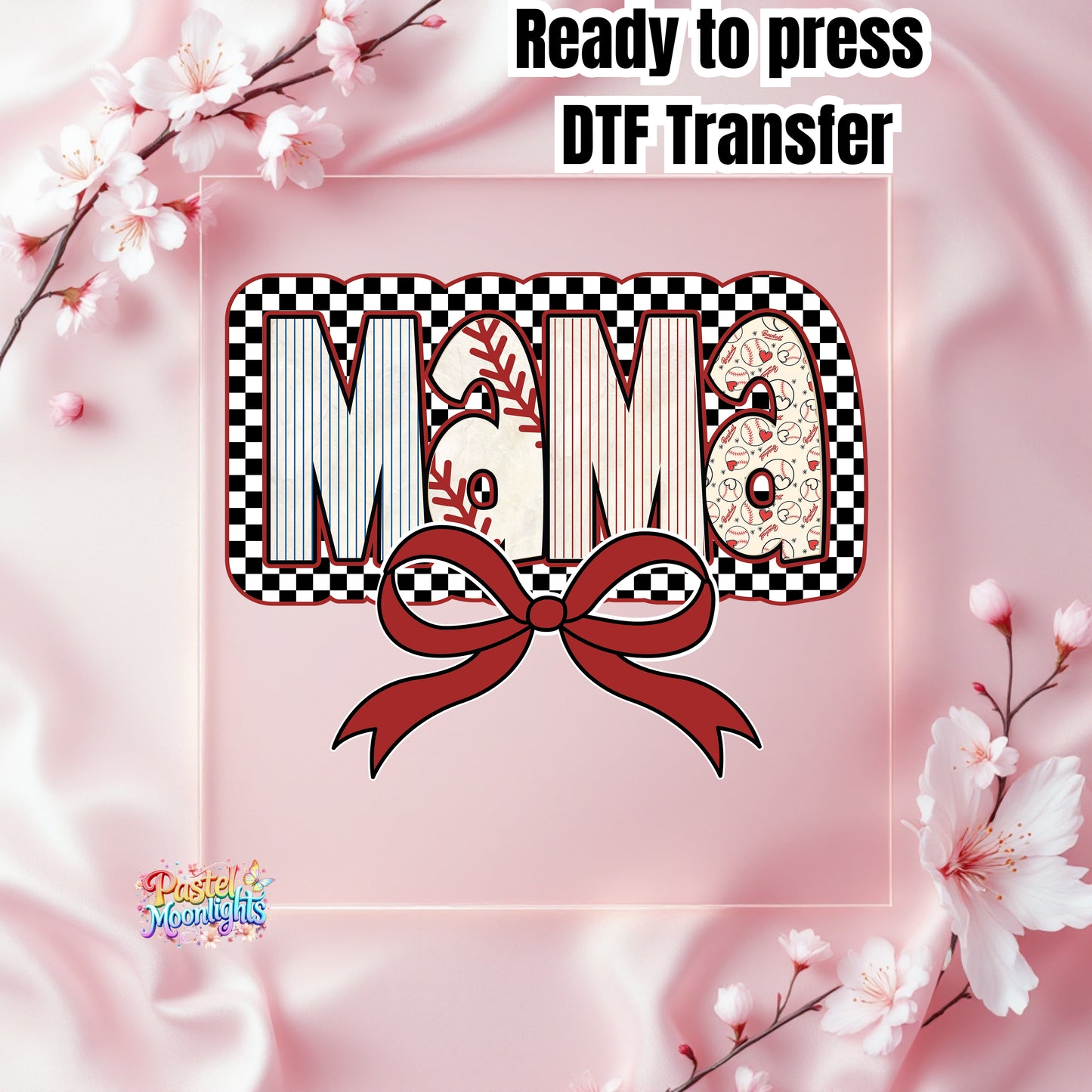 Baseball Mama DTF Print Ready to Press