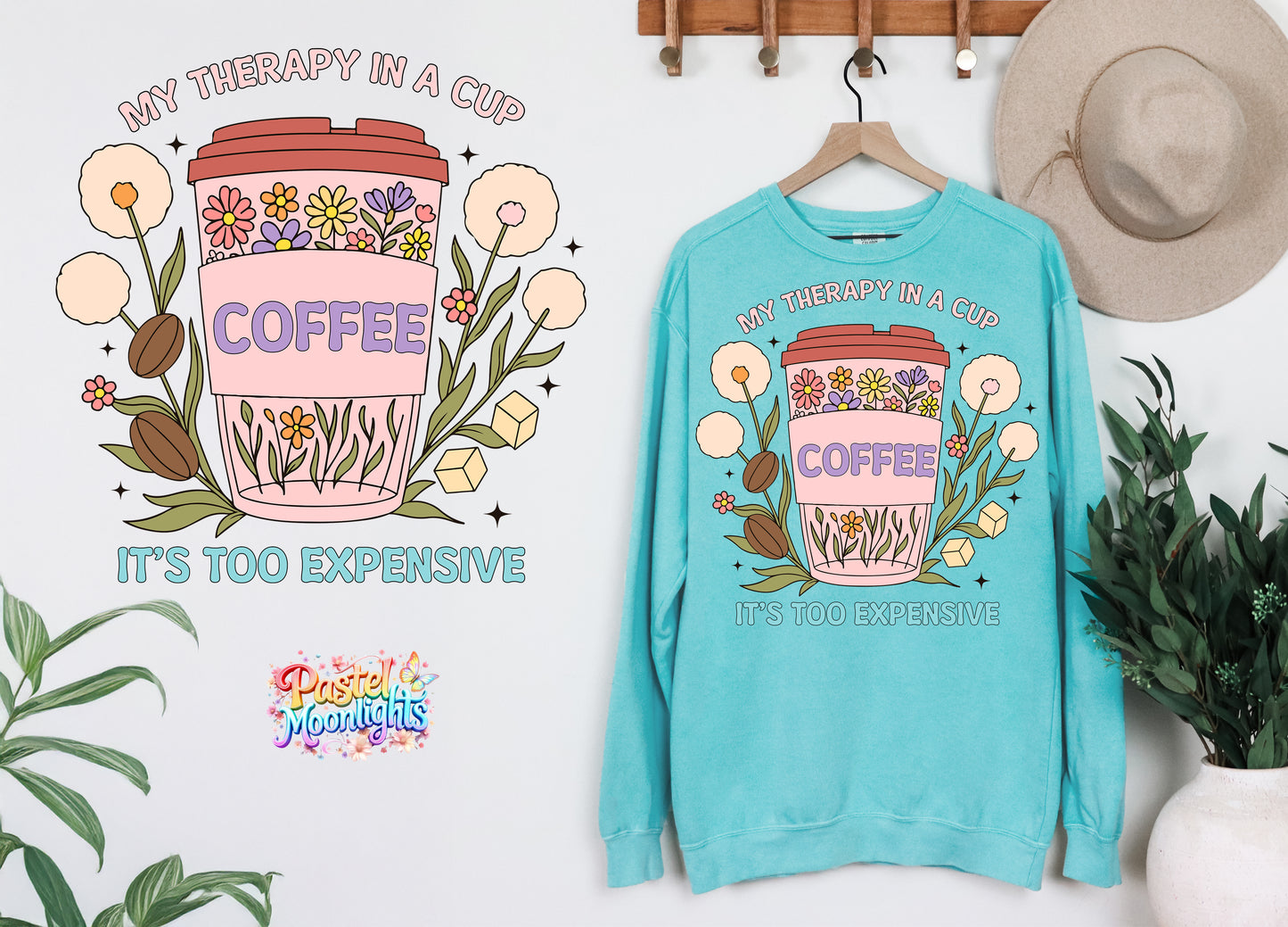 My therapy in a cup DTF Print Ready to Press