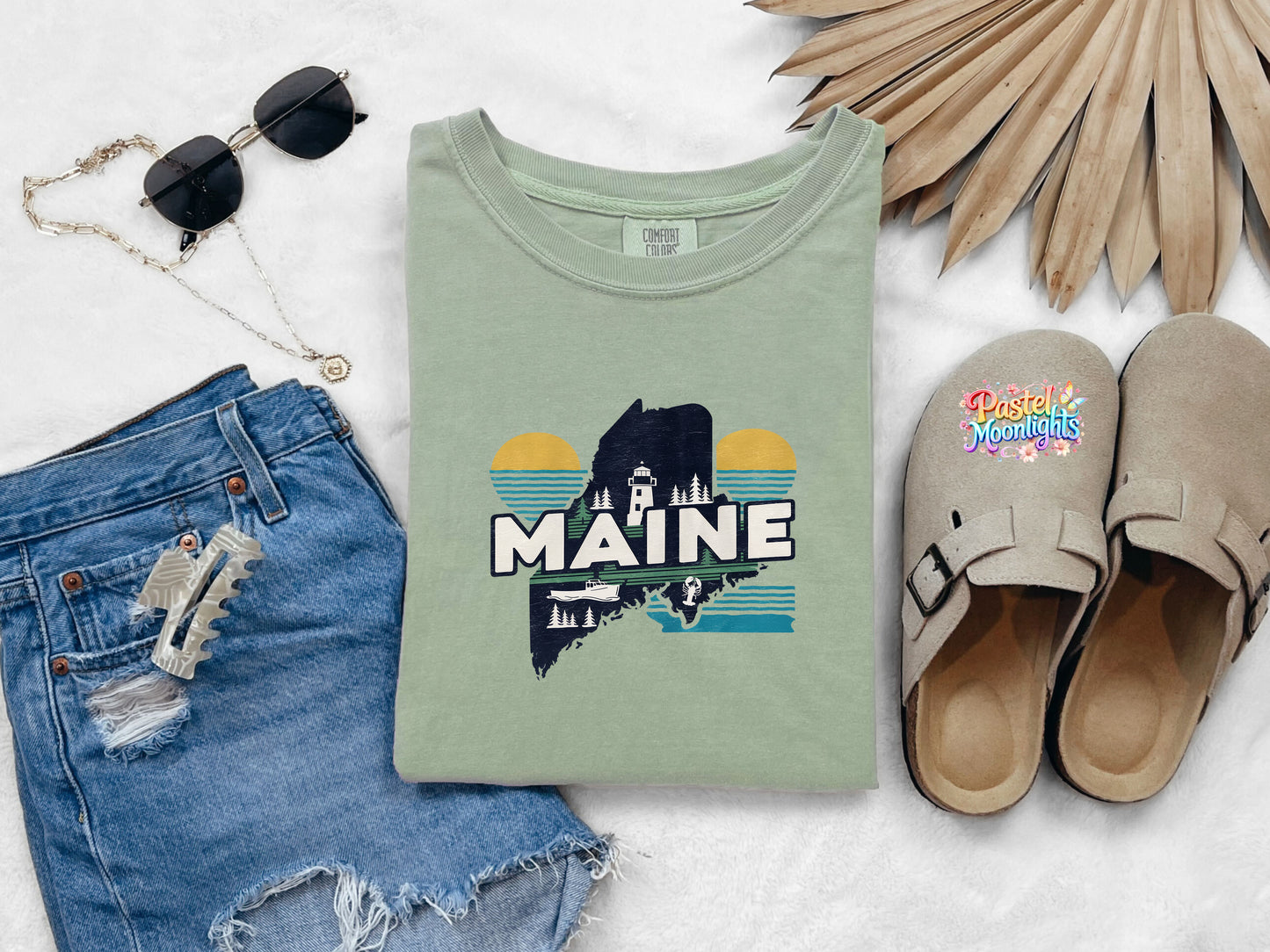 Maine The Pine Tree State DTF Print Ready to Press