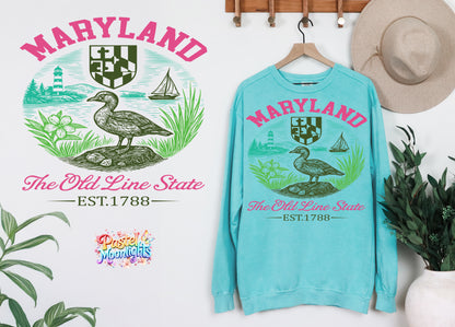 Maryland The Old Line State DTF Print Ready to Press