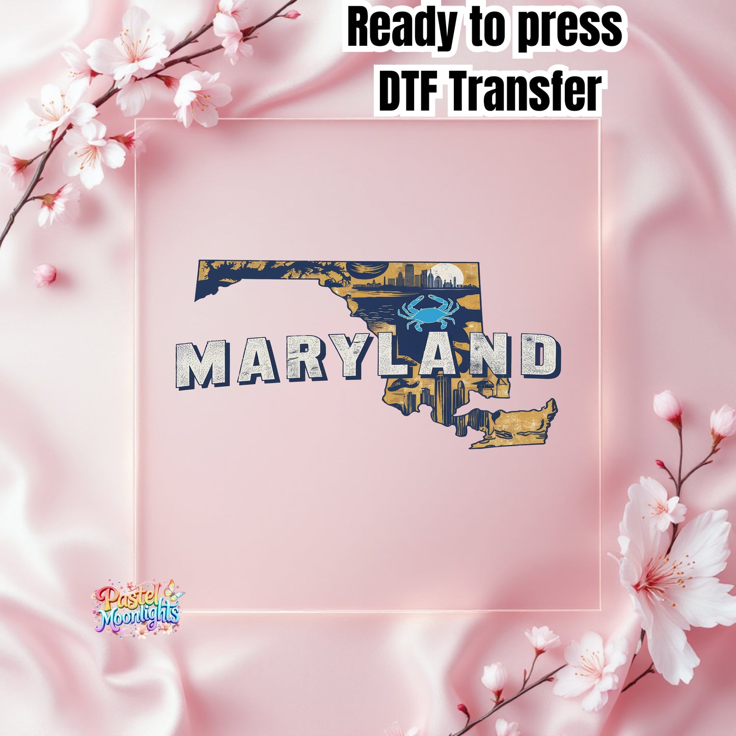 Maryland The Old Line State DTF Print Ready to Press