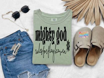 Mighty God DTF Print Ready to Press