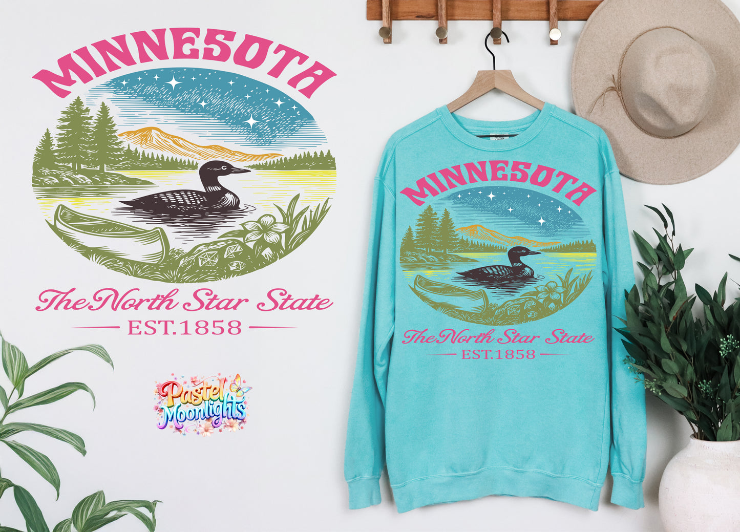 Minnesota The North Star State DTF Print Ready to Press