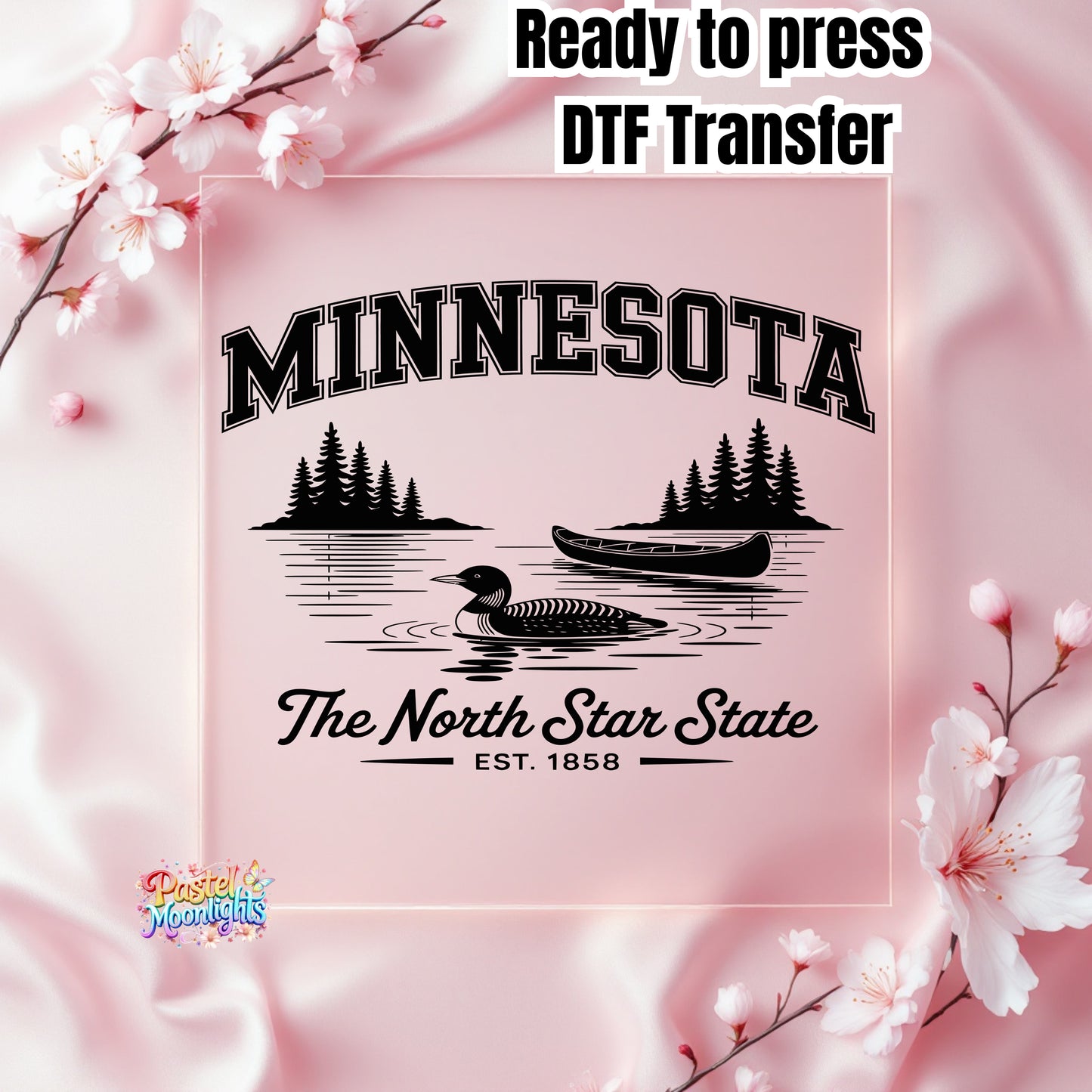Minnesota The North Star State DTF Print Ready to Press