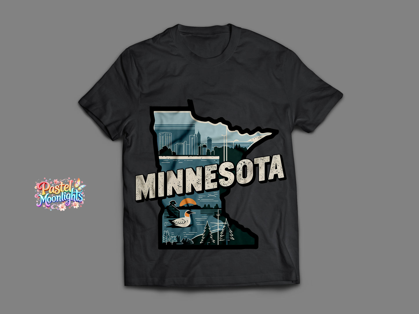 Minnesota The North Star State DTF Print Ready to Press