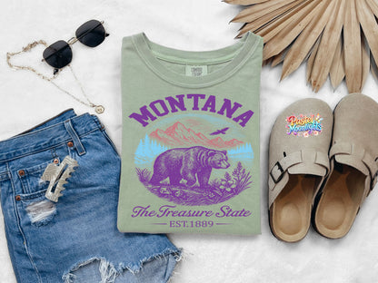 Montana The Treasure State DTF Print Ready to Press