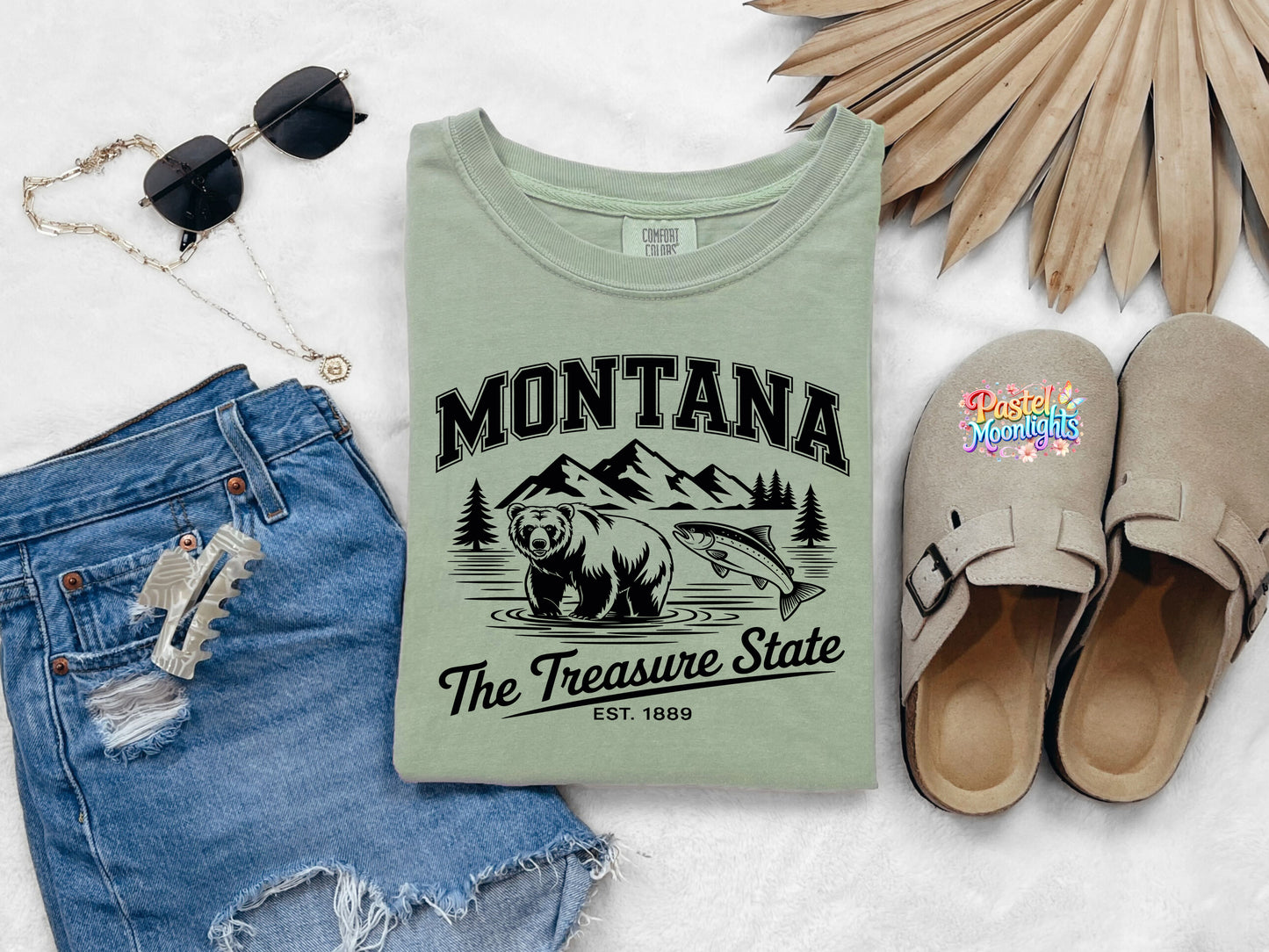 Montana The Treasure State DTF Print Ready to Press