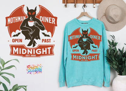 Mothman diner midnight DTF Print Ready to Press