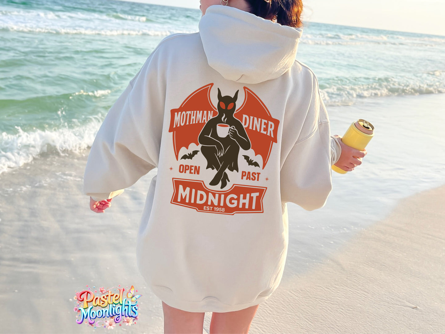 Mothman diner midnight DTF Print Ready to Press