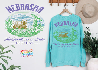 Nebraska The Cornhusker State DTF Print Ready to Press