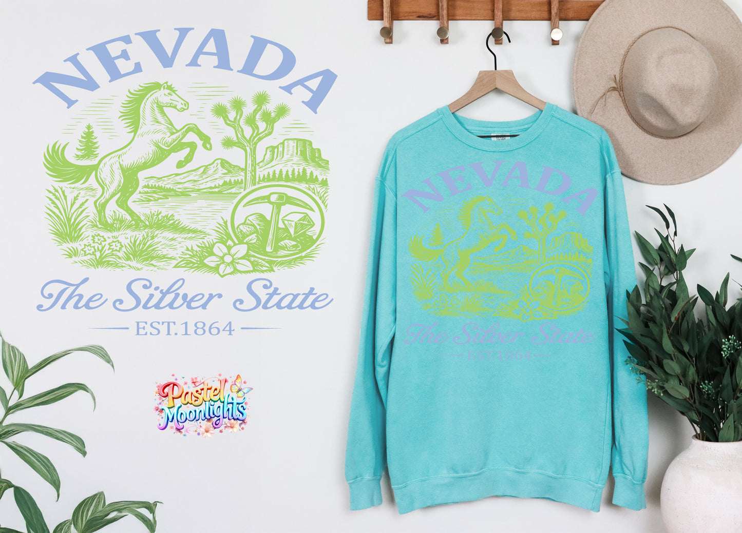 Nevada The Silver State DTF Print Ready to Press