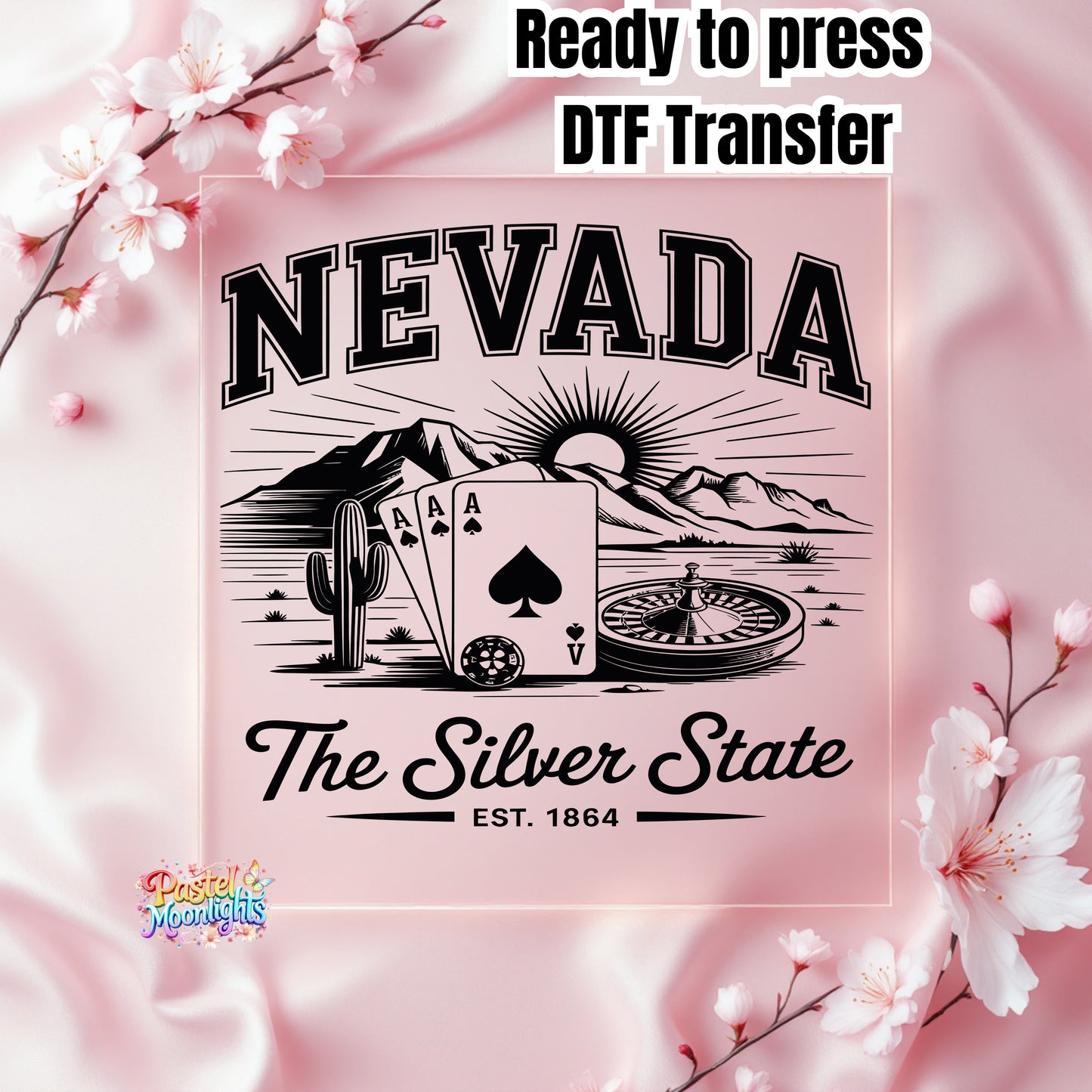 Nevada The Silver State DTF Print Ready to Press