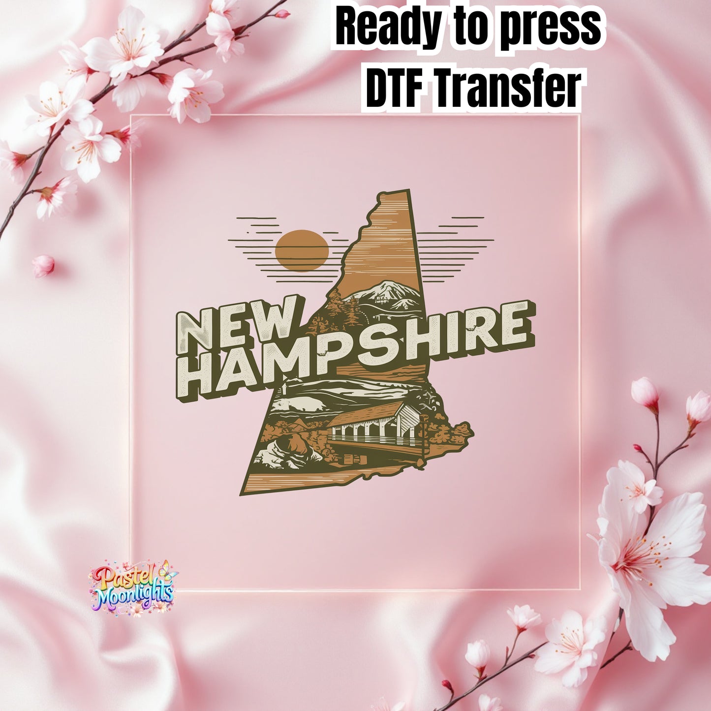 New Hampshire The Granite State DTF Print Ready to Press