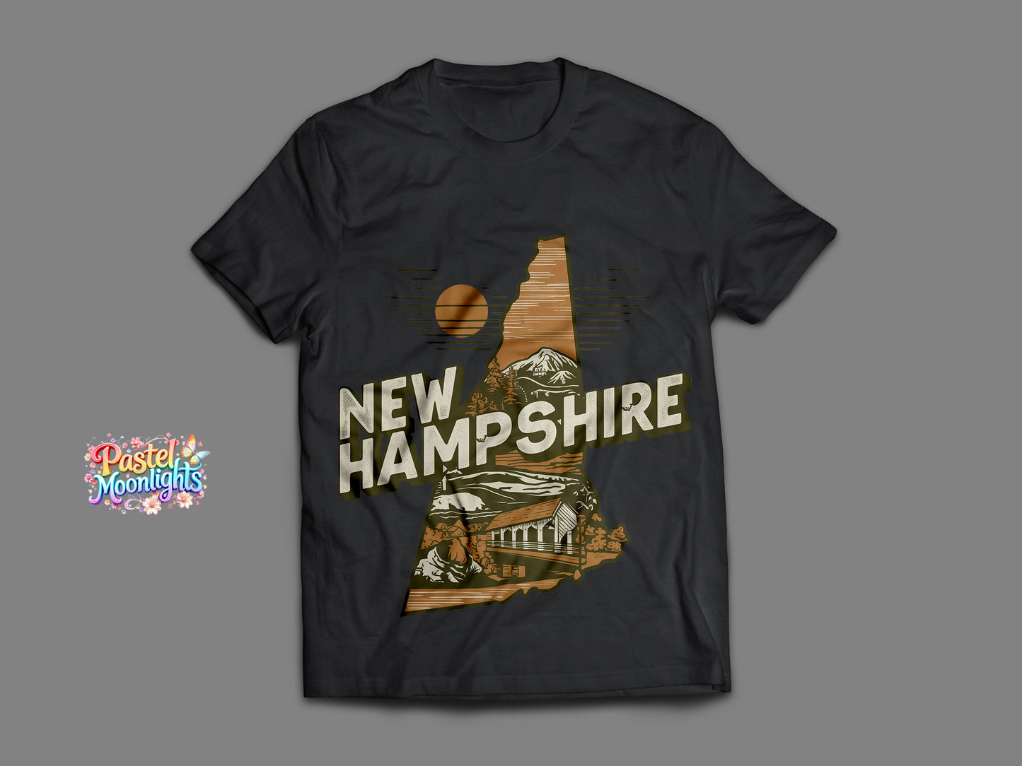 New Hampshire The Granite State DTF Print Ready to Press
