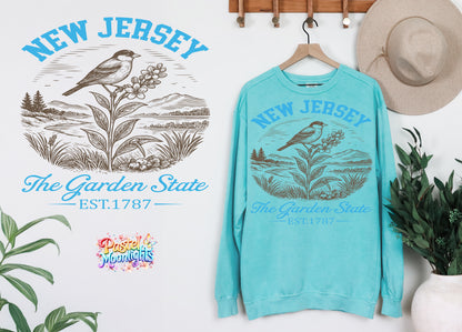 New Jersey The Garden State DTF Print Ready to Press