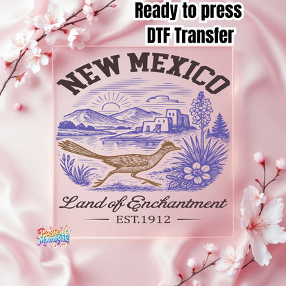 New Mexico Land of Enchantment DTF Print Ready to Press