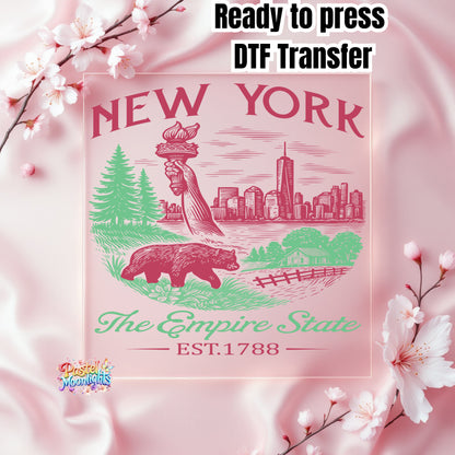 New York The Empire State DTF Print Ready to Press