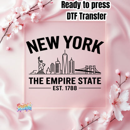 New York The Empire State DTF Print Ready to Press